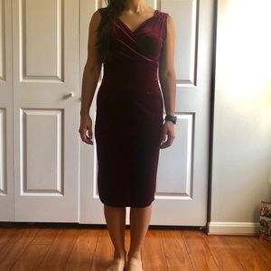 Purple Midi-Dress